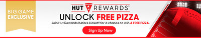 Pizza Hut teams up with record-setting return specialist Devin Hester to offer America a chance to score free pizza faster during the Big Game. All fans who join the Hut Rewards loyalty program before kickoff on Feb. 4 will receive a free medium two-topping pizza, if Hester’s record for “fastest touchdown in the history of The Big Game” is broken. Hester set the record at 14 seconds in 2007.