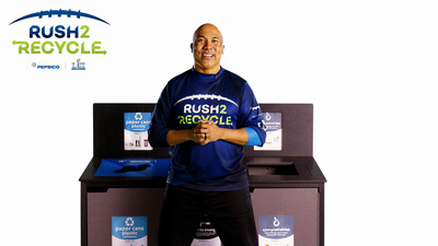 Hines Ward works with NFL, PepsiCo and partners to launch Rush2Recycle, with a goal making this the first Zero Waste Super Bowl.