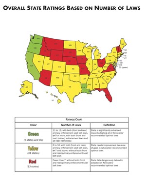 Advocates for Highway and Auto Safety Unveils 2018 Roadmap Report Grading Each State and DC on Passage of 16 Traffic Safety Laws