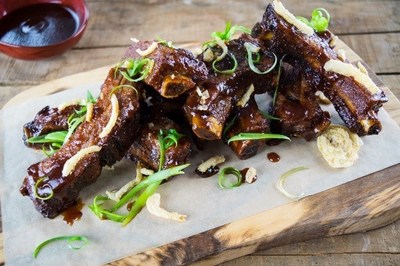 The new E’Terie and Brickstones dining concepts offer mouth-watering light bites and entrees ranging from Sticky Finger Ribs (pictured) to a Mushroom and Kale Flatbread The new E’Terie and Brickstones dining concepts offer mouth-watering light bites and entrees ranging from Sticky Finger Ribs (pictured) to a Mushroom and Kale Flatbread