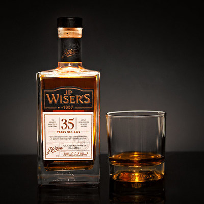 J.P. Wiser’s 35 Year Old awarded Canadian Whisky of the Year (CNW Group/Corby Spirit and Wine Communications)