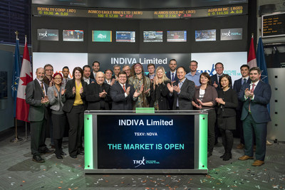 Niel Marotta, CEO, INDIVA Limited (NDVA), joined Eric Loree, Team Manager, Listed Issuer Services, TSX Venture Exchange, to open the market. INDIVA is a Canadian supplier of medical grade cannabis. INDIVA‘s wholly owned subsidiary is a Licensed Producer under Canada’s Access to Cannabis for Medical Purposes Regulation (ACMPR) with its first indoor cannabis production facility located in London, Ontario. INDIVA Limited commenced trading on TSX Venture Exchange Exchange on December 19, 2017. (CNW Group/TMX Group Limited)