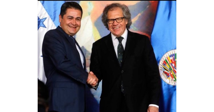 Honduran President Thanks OAS for Supporting Honduran Democracy