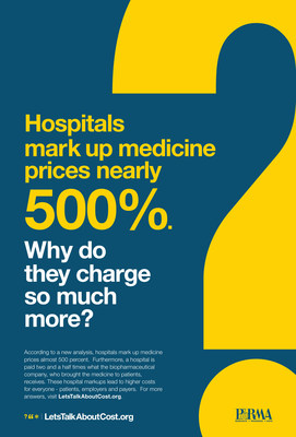 According to a new analysis, hospitals mark up medicine prices almost 500 percent.