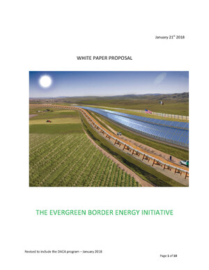 The Evergreen Border Energy Initiative: Bipartisan Proposal Dealing With the Mexican-USA Border Wall and DACA