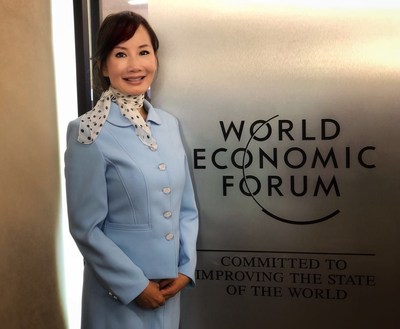 Jane Sun, CEO of Ctrip at the World Economic Forum in Davos, Switzerland