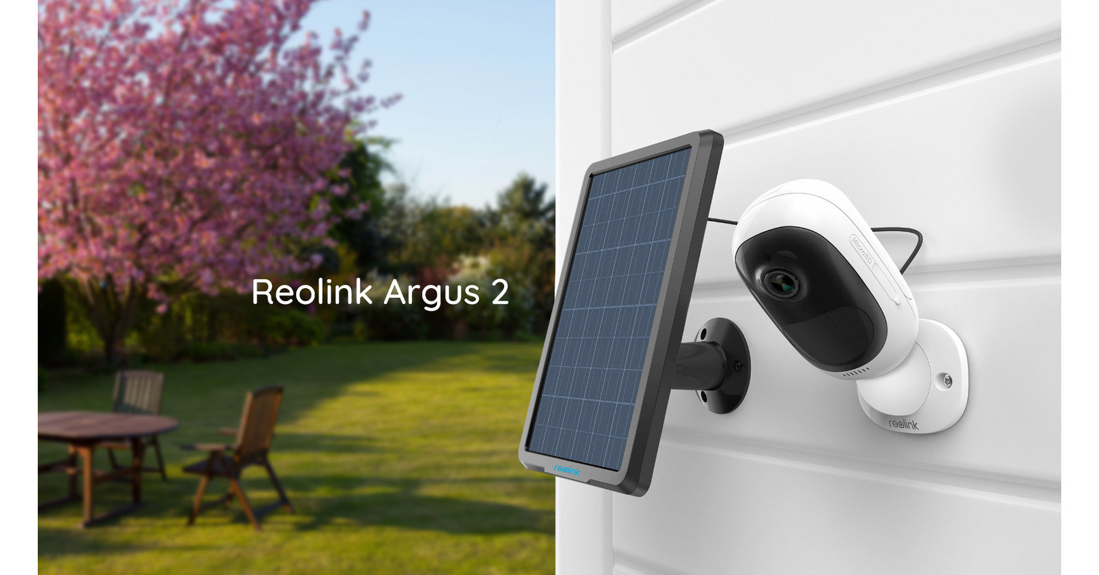 logo moordenaar Hijsen Reolink Argus™ 2 Wire-Free Rechargeable Battery & Solar-Powered Security  Camera is Available for Order Globally