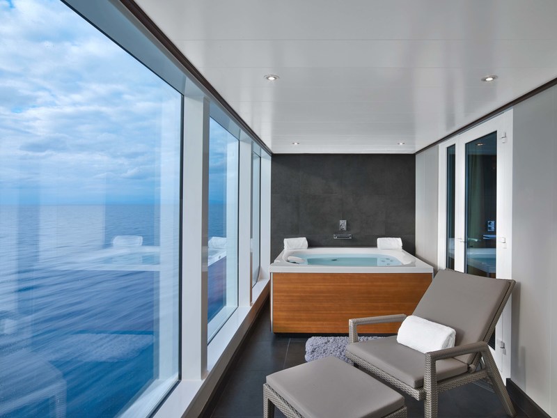 Αποτέλεσμα εικόνας για Modern luxury design, all oceanfront veranda suites will have guests feeling at home aboard Seabourn Ovation