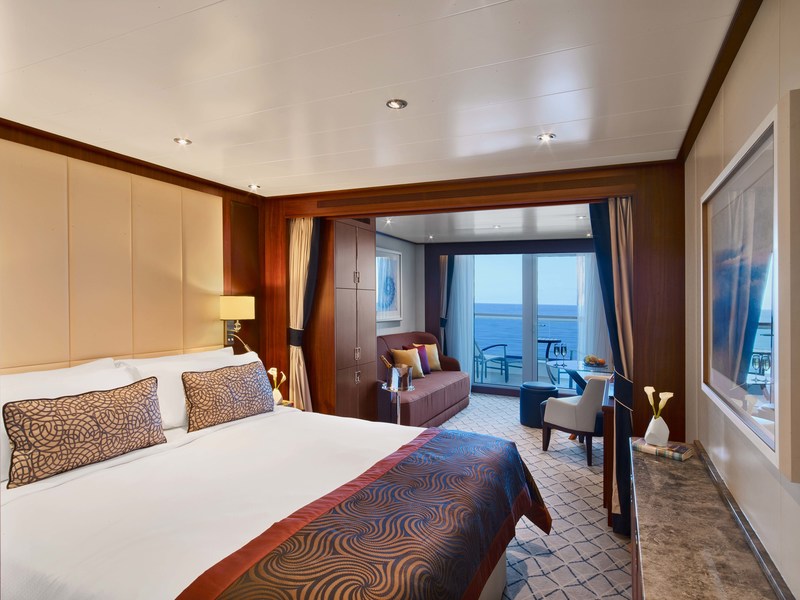 Αποτέλεσμα εικόνας για Modern luxury design, all oceanfront veranda suites will have guests feeling at home aboard Seabourn Ovation