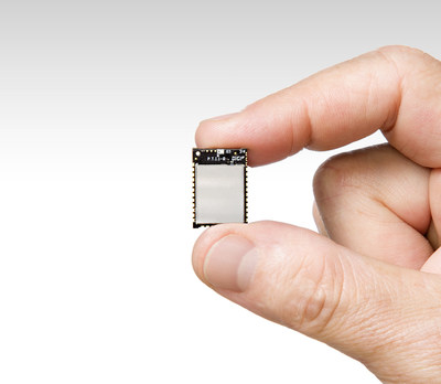 The new, micro-sized (13mm x 19mm) Digi XBee3 series of programmable, smart edge modules.