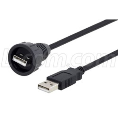 Waterproof IP67-Rated USB Type-A/A Cable Assemblies