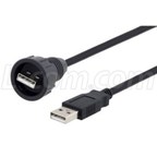 L-com Now Offers Waterproof IP67-Rated USB Type-A/A Cable Assemblies