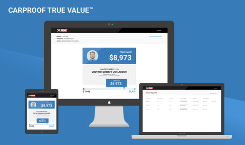 Carproof True Value邃 Provides Data Driven Used Car Values