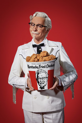 Music icon Reba McEntire portrays world-famous fried chicken salesman Colonel Harland Sanders in KFC advertising promoting Smoky Mountain BBQ fried chicken.