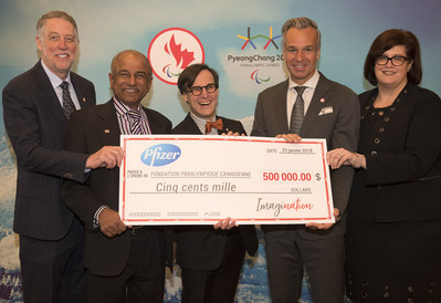 Bon départ de Canadian Tire et Pfizer Canada se sont tous deux engagés comme principaux partenaires de la campagne d'ImagiNation jeudi, contribuant au développement du parasport au Canada. (Groupe CNW/Canadian Paralympic Committee (Sponsorships))