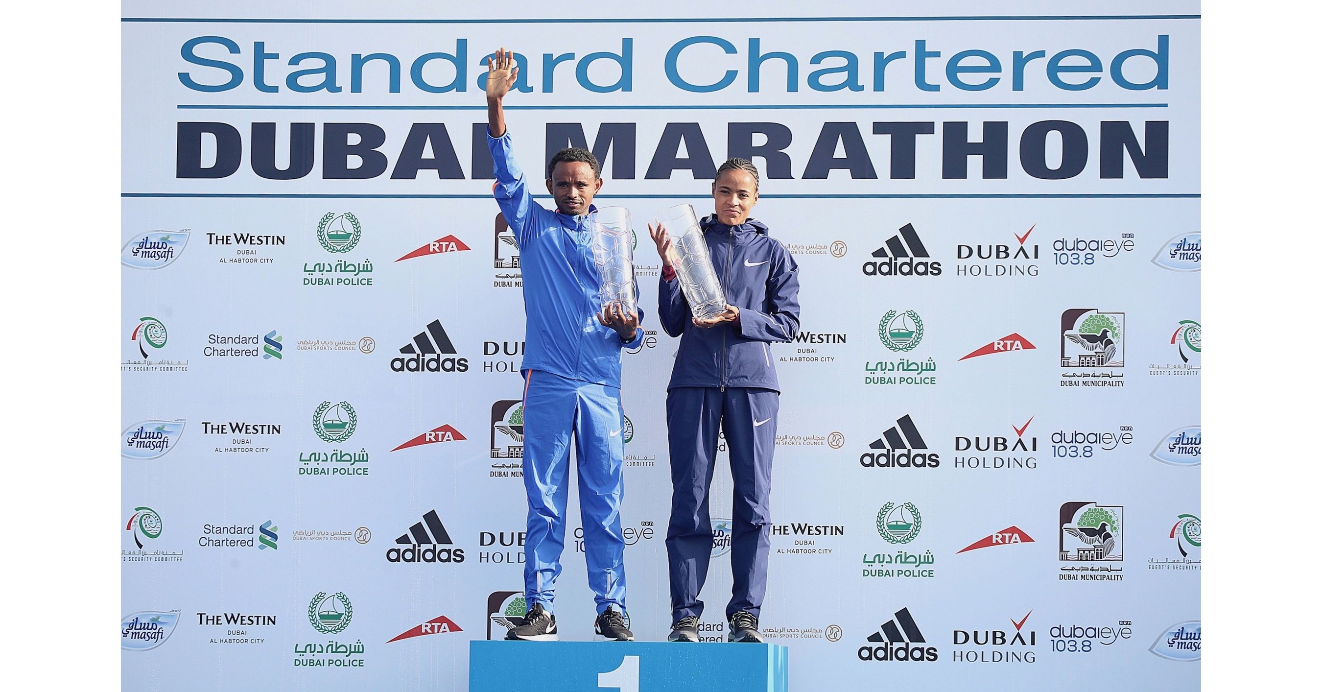 Records Fall as Geremew, Dereje Win Standard Chartered Dubai Marathon