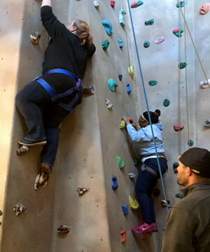 Veteran Peer Support Increases Confidence at Rock Climbing Event