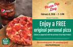 Free Original Personal Pizza at Round Table Pizza® on National Pizza Pie Day (February 9, 2018) with Pepsi® Purchase