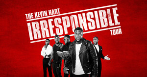 Mehr als 100 zusätzliche Tourneetermine für ‚The Kevin Hart Irresponsible Tour' in Nordamerika, Europa, Australien und Asien