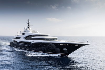 Oceanco’s 110m Lobanov-Designed Motoryacht Jubilee and 88.5m Sorgiovanni-Designed Motoryacht Barbara win prestigious design award. On this photo, the Barbara. (PRNewsfoto/Oceanco)