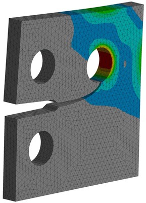 Automating accurate crack propagation with SMART Fracture in ANSYS Mechanical.