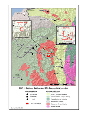 Figure 1: Macara Project Location (CNW Group/Salazar Resources Limited)