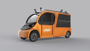 udelv Makes World's First Public Road Test Delivery From Its Autonomous Last-Mile Delivery Vehicle