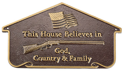 Henry Patriotic Home Plaque