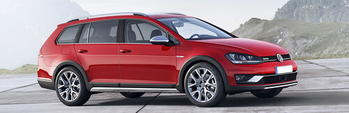 The 2017 Golf Alltrack is just one of the vehicles available for a low monthly lease at Hall Volkswagen.