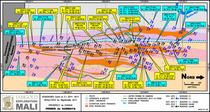 IAMGOLD annonce des intersections à teneurs élevées à l'issue de son programme de forage de 2017 au gisement Diakha du projet Siribaya au Mali