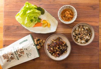 Render announces its inaugural collaboration with James Beard Foundation Award-winning Chefs, Stuart Brioza and Nicole Krasinski, owners of the Michelin- starred restaurants State Bird Provisions and The Progress in San Francisco. The first product to hit shelves is the whimsically named State Bird Seed, a crunchy mix of puffed quinoa, seeds, herbs, and spices that can be enjoyed as a snack or crumbled as a topping on everything from oatmeal and yogurt to salads and meat. (image by Meg Smith)