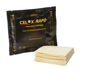 UK MoD Selects Celox Rapid Haemostatic Gauze for all Branches of the UK Military