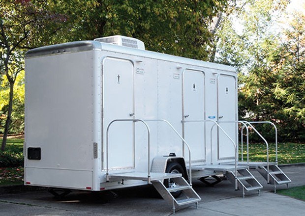 Trailers used for portable restroom rentals are seeing a surge in sales internationally.