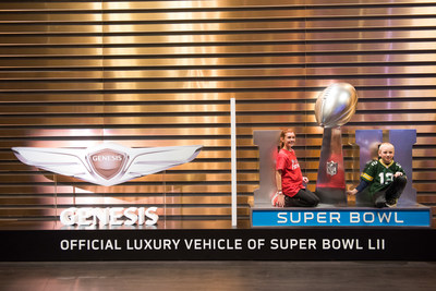 Genesis Super Bowl Experience, future Super Bowl MVPs. (PRNewsfoto/Genesis Motor America)