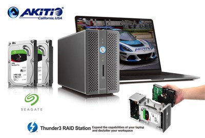Akitio to Offer Complete Storage Solutions with Hard Drives Pre-installed with its New Thunder3 RAID Station