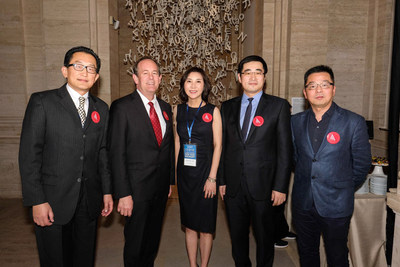 From left to right: Anton Qiu, Partner of Kuan Capital, Mark Chandler, Director of International Commerce & Trade from the San Francisco Mayor's Office, Shunee Yee, Founder and CEO of CSOFT International, Mr. Dun Lyn from the Chinese Consulate General’s Office of San Francisco, and Mr. Yong Wang, President of the Chinese Enterprise Association