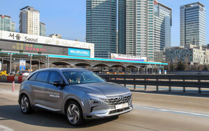 Hyundai Showcases World's First Self-driven Fuel Cell Electric Vehicle