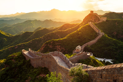 Astounding sunset of the Great Wall