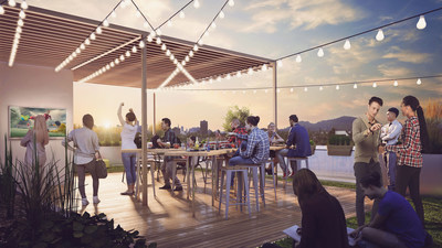 A rooftop terrace for gatherings or simply to enjoy the view. www.yimbyproject.com (CNW Group/Réseau Sélection)