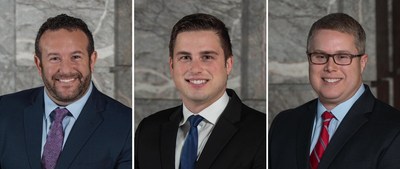 (Left to right:  Real estate attorneys David Singer, Matt Newton and Tom Hunt)