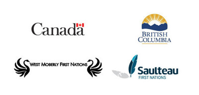 Logos for the Government of Canada, the Government of British Columbia, West Moberly First Nations, and Saulteau First Nations (CNW Group/Environment and Climate Change Canada)