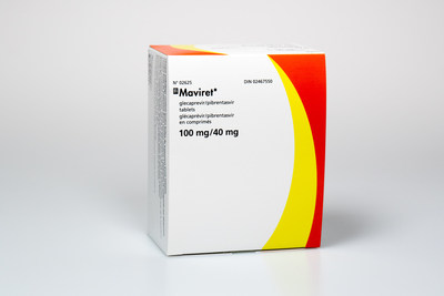 Emballage de produit MAVIRET, gracieuset d'AbbVie Canada (Groupe CNW/AbbVie Canada)