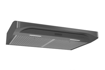 Venmar Chef range Hood, model VCQDD1 in black stainless steel (CNW Group/Venmar Ventilation Inc.)