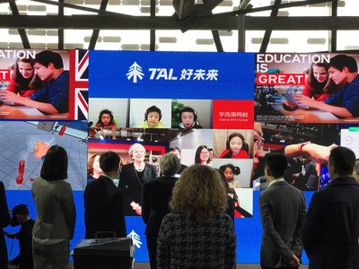 Teresa May Interacting with TAL Educational Technology Products