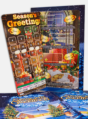Texas Lottery Season's Greetings Ticket (CNW Group/Pollard Banknote Limited)