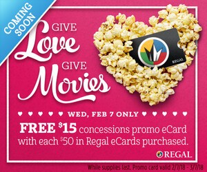 Regal's BOGO Offer is Great for Your Movie-Loving Valentine