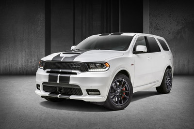 Performance enthusiasts looking for a three-row SUV with a factory-custom look need look no further than the 2018 Dodge Durango. New for 2018, Durango R/T and SRT models will feature factory-custom stripes and available performance exhaust systems. The Durango SRT will also offer an available carbon fiber interior and performance lowering spring kit, giving the menacing SUV an even lower stance and improved handling. Dodge will showcase the new features at the 2018 Chicago Auto Show, Feb. 7-19.