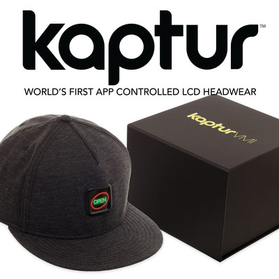 Kaptur is the world's first app controlled LCD headwear