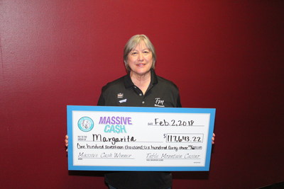 Congratulations to Margarita of Fresno, the latest Massive Cash Jackpot Winner at Central California's Table Mountain Casino!