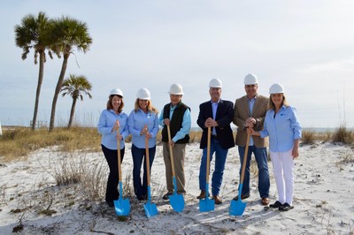 Pictured from left to right: Carmella Bell, ResortQuest Real Estate; Cindy Blanton, ResortQuest Real Estate; Bob Black, Adventure Development LLC; Rick Olson, Olson Land Partners LLC; Lino Maldonado, Wyndham Vacation Rentals; and Janette Klein, ResortQuest Real Estate